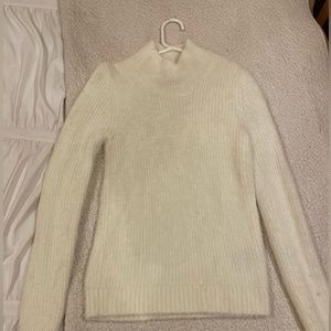 Extremely soft fuzzy white sweater